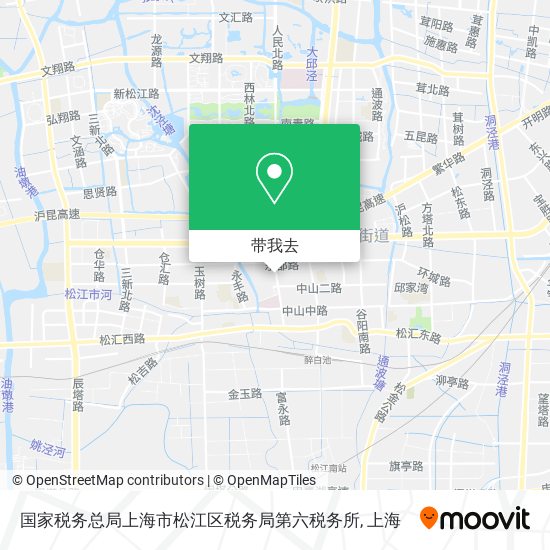 国家税务总局上海市松江区税务局第六税务所地图
