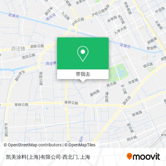 凯美涂料(上海)有限公司-西北门地图