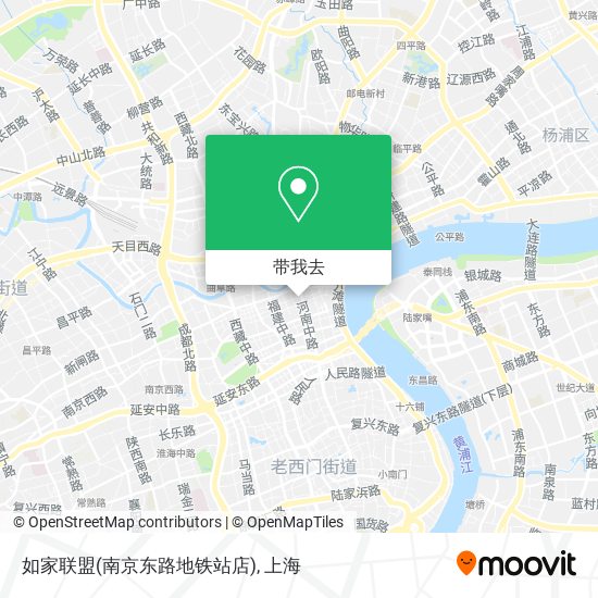 如家联盟(南京东路地铁站店)地图