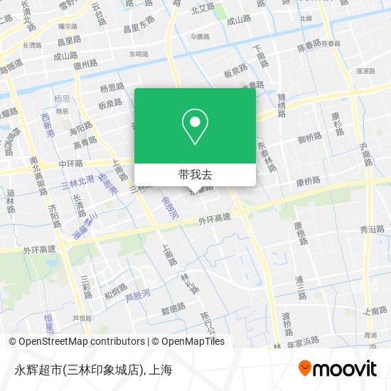 永辉超市(三林印象城店)地图
