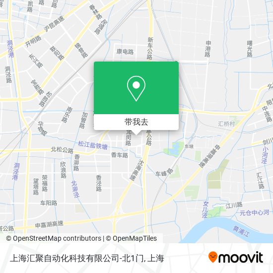 上海汇聚自动化科技有限公司-北1门地图