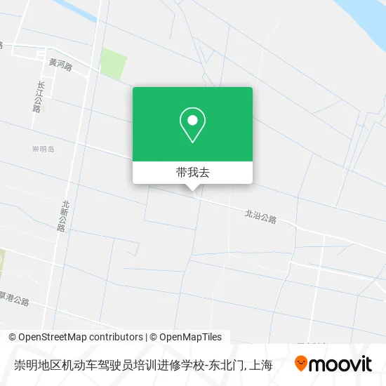 崇明地区机动车驾驶员培训进修学校-东北门地图