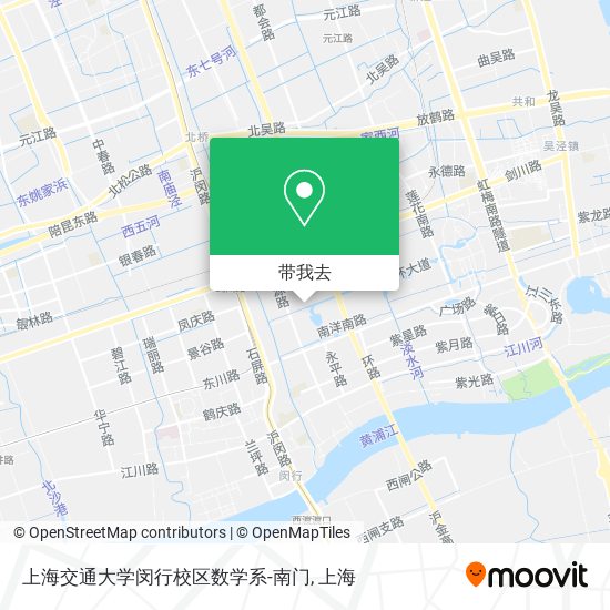 上海交通大学闵行校区数学系-南门地图