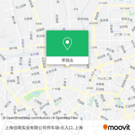 上海信南实业有限公司停车场-出入口地图