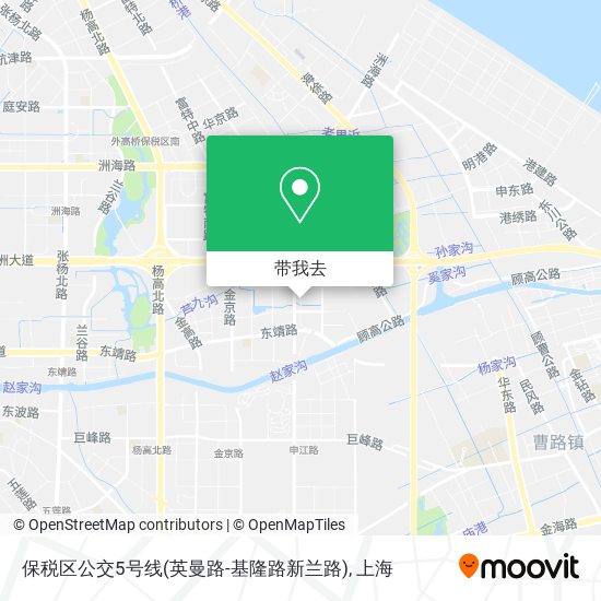 保税区公交5号线(英曼路-基隆路新兰路)地图