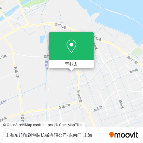 上海东起印刷包装机械有限公司-东南门地图