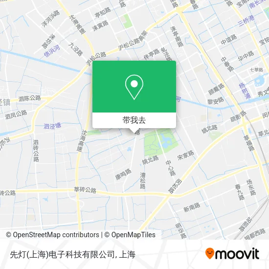 先灯(上海)电子科技有限公司地图