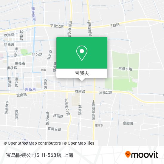 宝岛眼镜公司SH1-568店地图