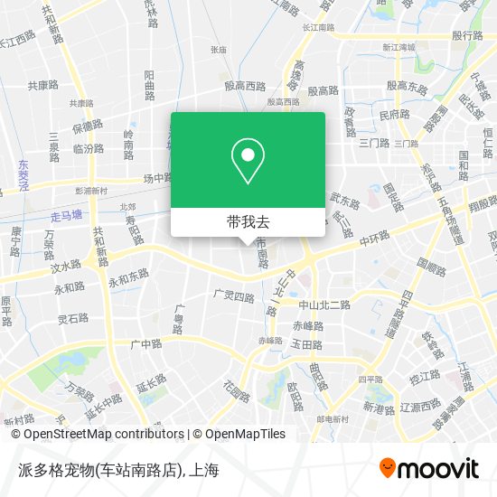 派多格宠物(车站南路店)地图