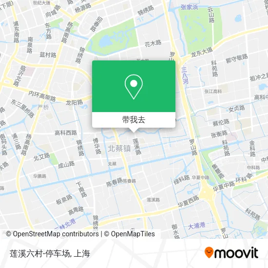 莲溪六村-停车场地图
