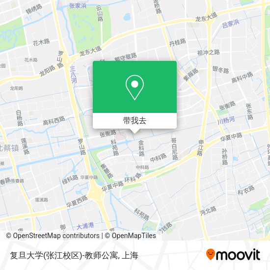 复旦大学(张江校区)-教师公寓地图