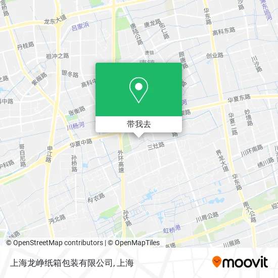 上海龙峥纸箱包装有限公司地图