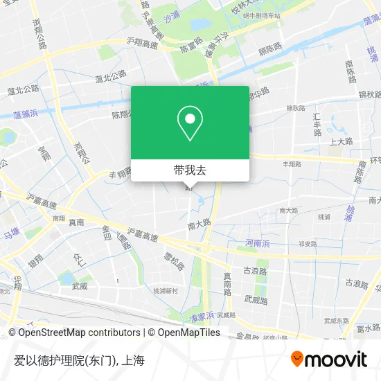 爱以德护理院(东门)地图