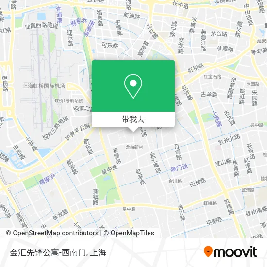 金汇先锋公寓-西南门地图