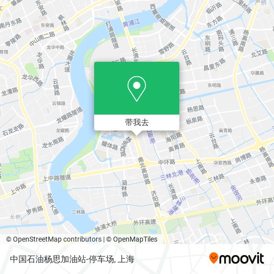 中国石油杨思加油站-停车场地图