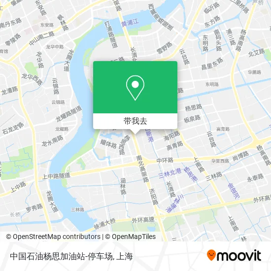 中国石油杨思加油站-停车场地图