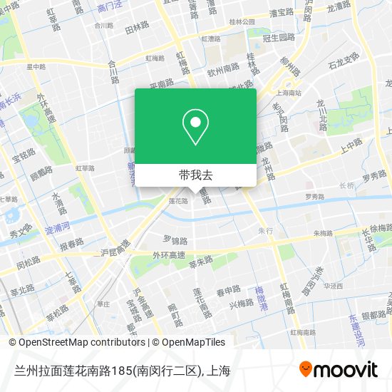 兰州拉面莲花南路185(南闵行二区)地图