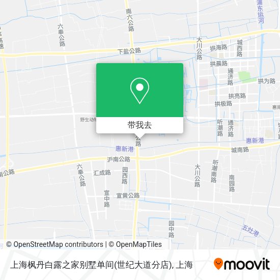 上海枫丹白露之家别墅单间(世纪大道分店)地图