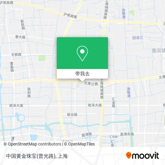 中国黄金珠宝(普光路)地图