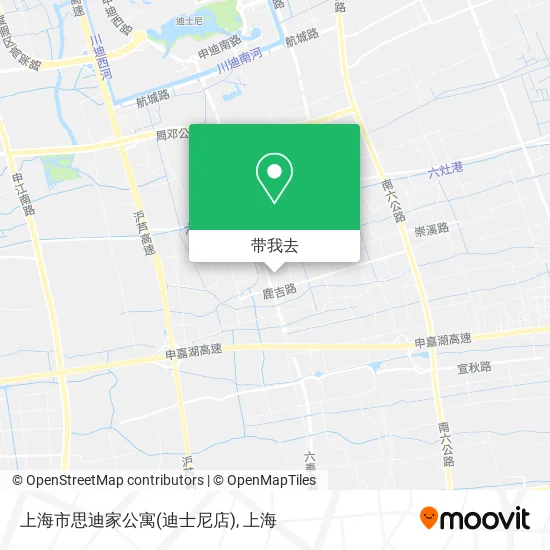 上海市思迪家公寓(迪士尼店)地图