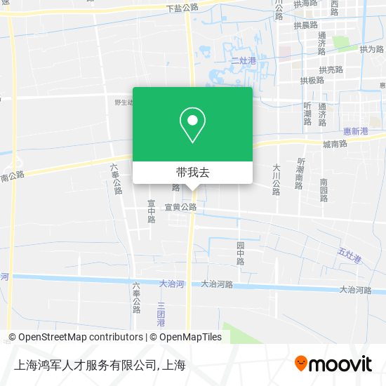 上海鸿军人才服务有限公司地图