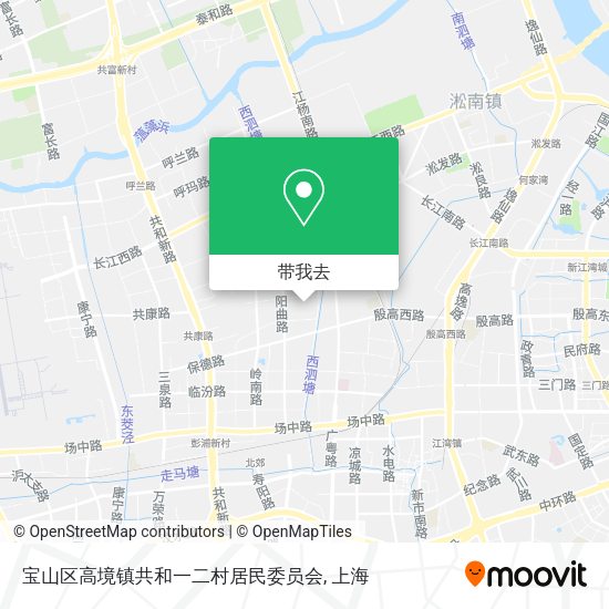 宝山区高境镇共和一二村居民委员会地图