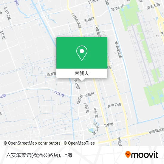 六安笨菜馆(祝潘公路店)地图