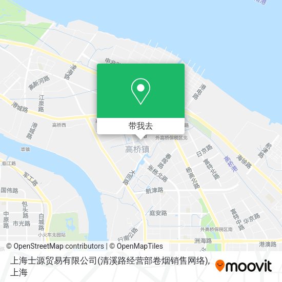 上海士源贸易有限公司(清溪路经营部卷烟销售网络)地图