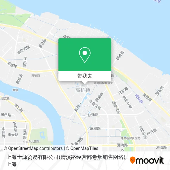 上海士源贸易有限公司(清溪路经营部卷烟销售网络)地图
