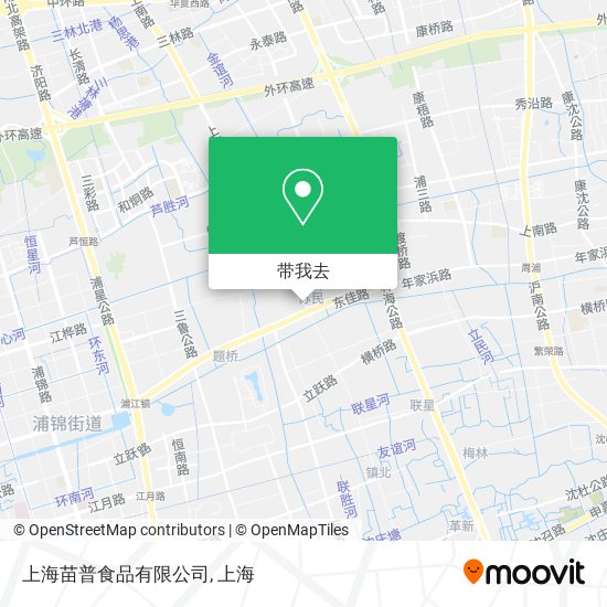 上海苗普食品有限公司地图