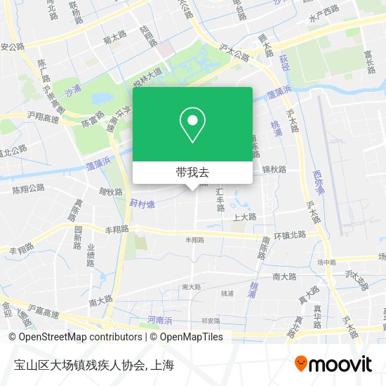 宝山区大场镇残疾人协会地图