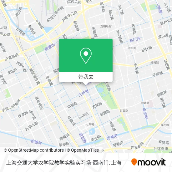 上海交通大学农学院教学实验实习场-西南门地图