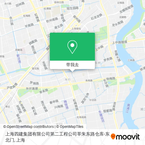 上海四建集团有限公司第二工程公司莘朱东路仓库-东北门地图