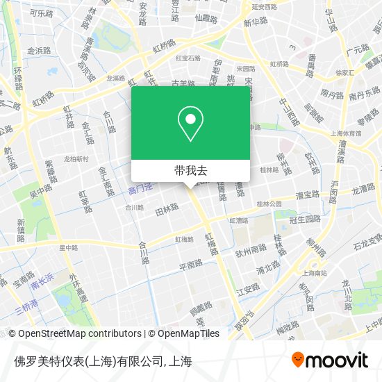 佛罗美特仪表(上海)有限公司地图