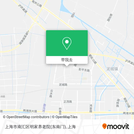 上海市南汇区明家养老院(东南门)地图