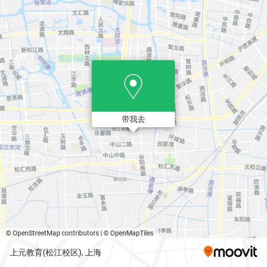 上元教育(松江校区)地图