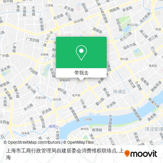 上海市工商行政管理局自建居委会消费维权联络点地图