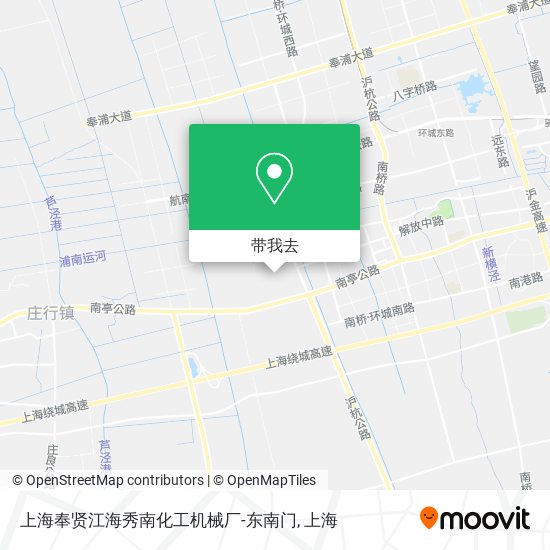 上海奉贤江海秀南化工机械厂-东南门地图