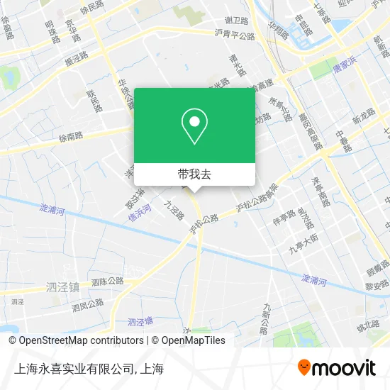 上海永喜实业有限公司地图