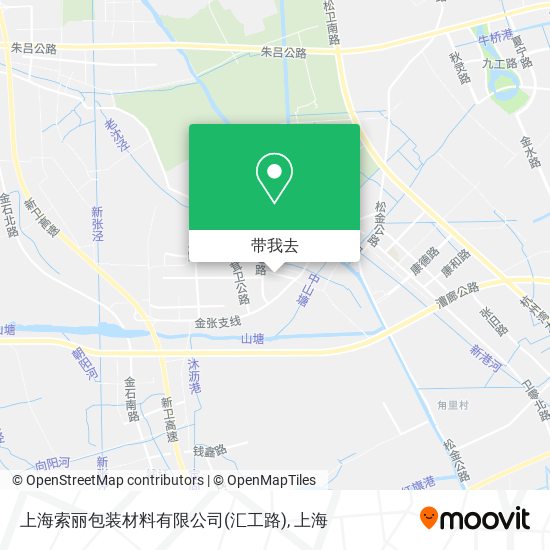 上海索丽包装材料有限公司(汇工路)地图