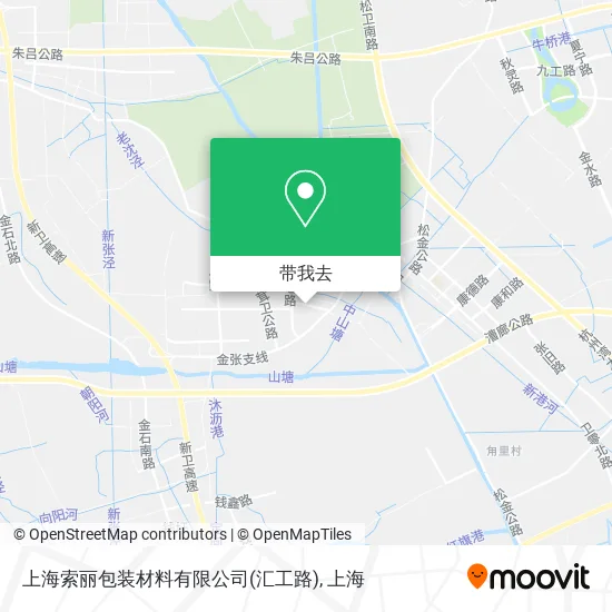 上海索丽包装材料有限公司(汇工路)地图