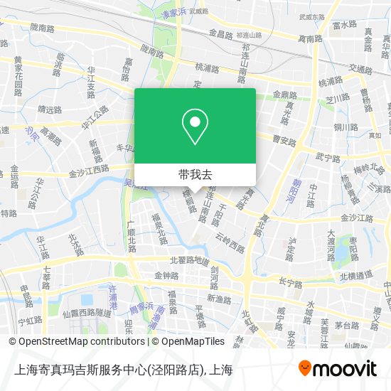 上海寄真玛吉斯服务中心(泾阳路店)地图