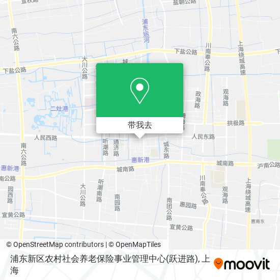 浦东新区农村社会养老保险事业管理中心(跃进路)地图