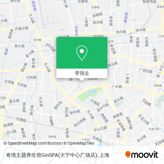 奇境主题养生馆GinSPA(大宁中心广场店)地图