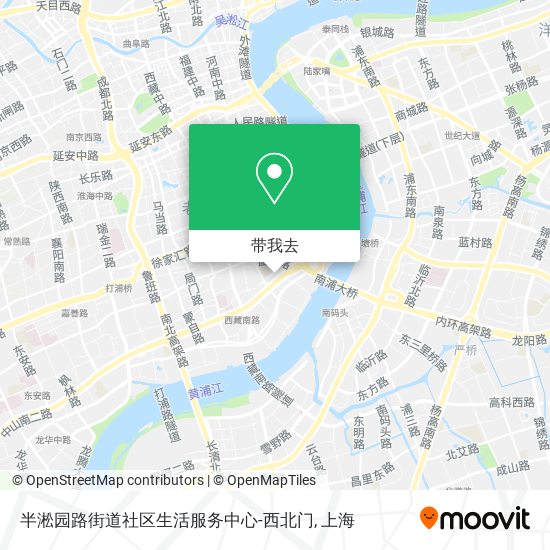 半淞园路街道社区生活服务中心-西北门地图