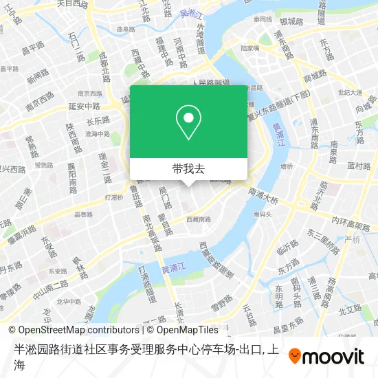 半淞园路街道社区事务受理服务中心停车场-出口地图