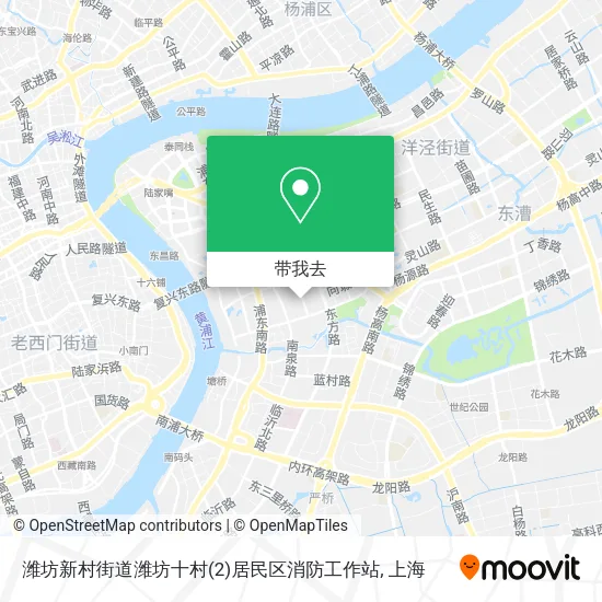 潍坊新村街道潍坊十村(2)居民区消防工作站地图