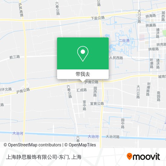 上海静思服饰有限公司-东门地图