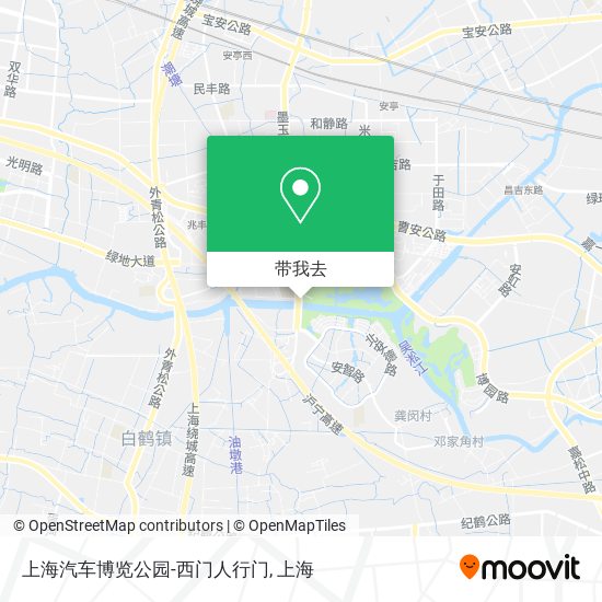 上海汽车博览公园-西门人行门地图
