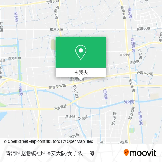 青浦区赵巷镇社区保安大队-女子队地图
